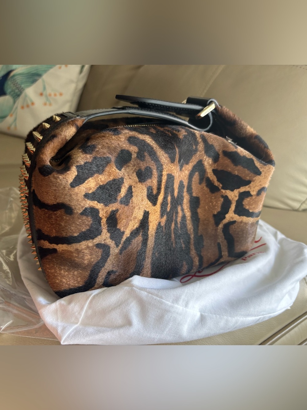 Christian Louboutin Funky Dopp
Bengali Print Genuine Calf Hair Top Handle